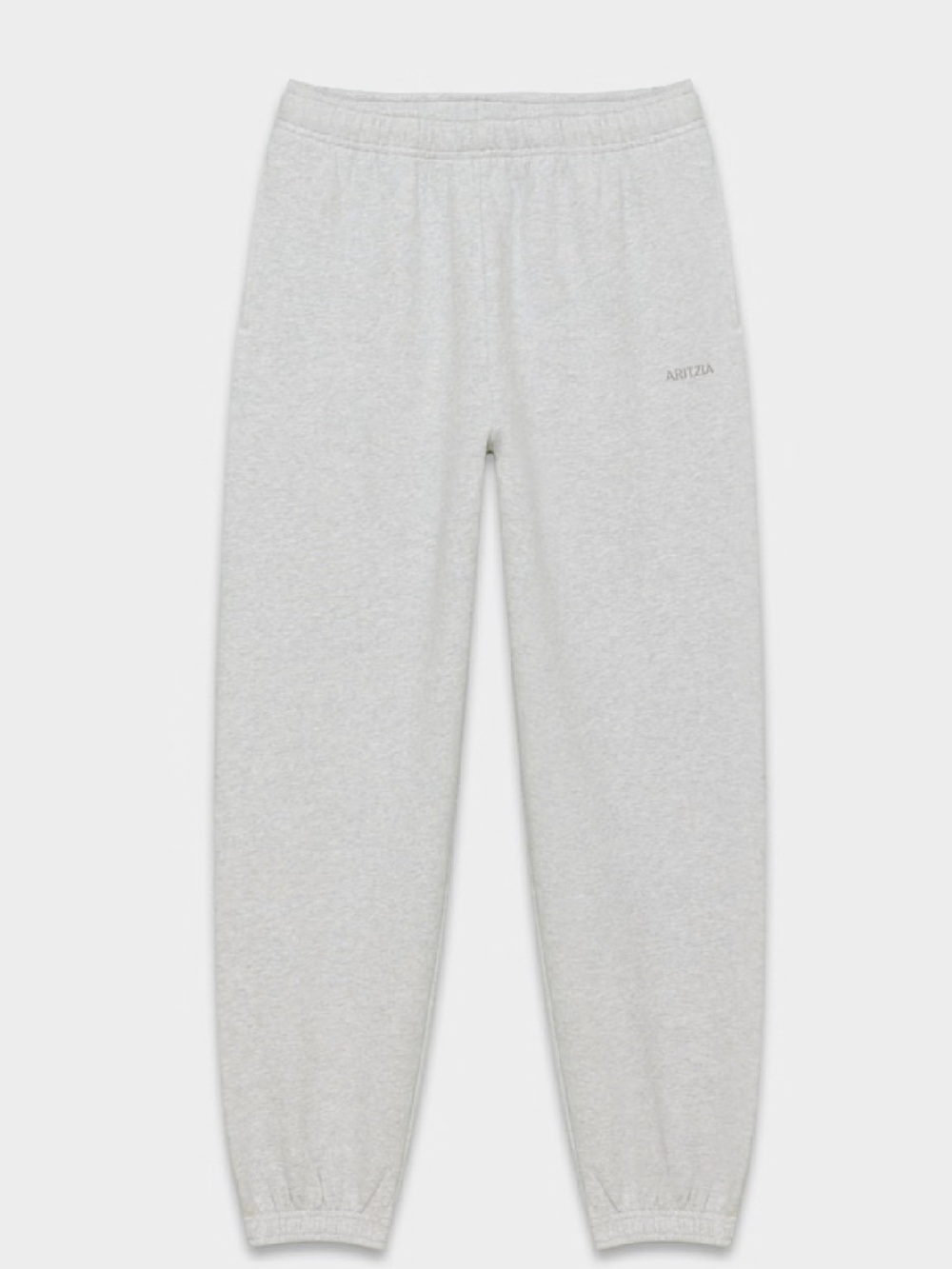 Aritzia Cozy Sweatfleece Mega Jogger Size XS SHORT Heather Chrome